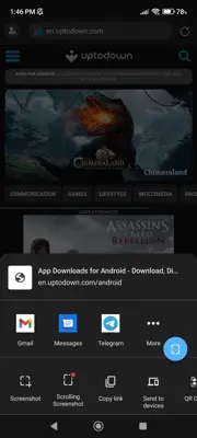 Microsoft Edge Dev android App screenshot 10